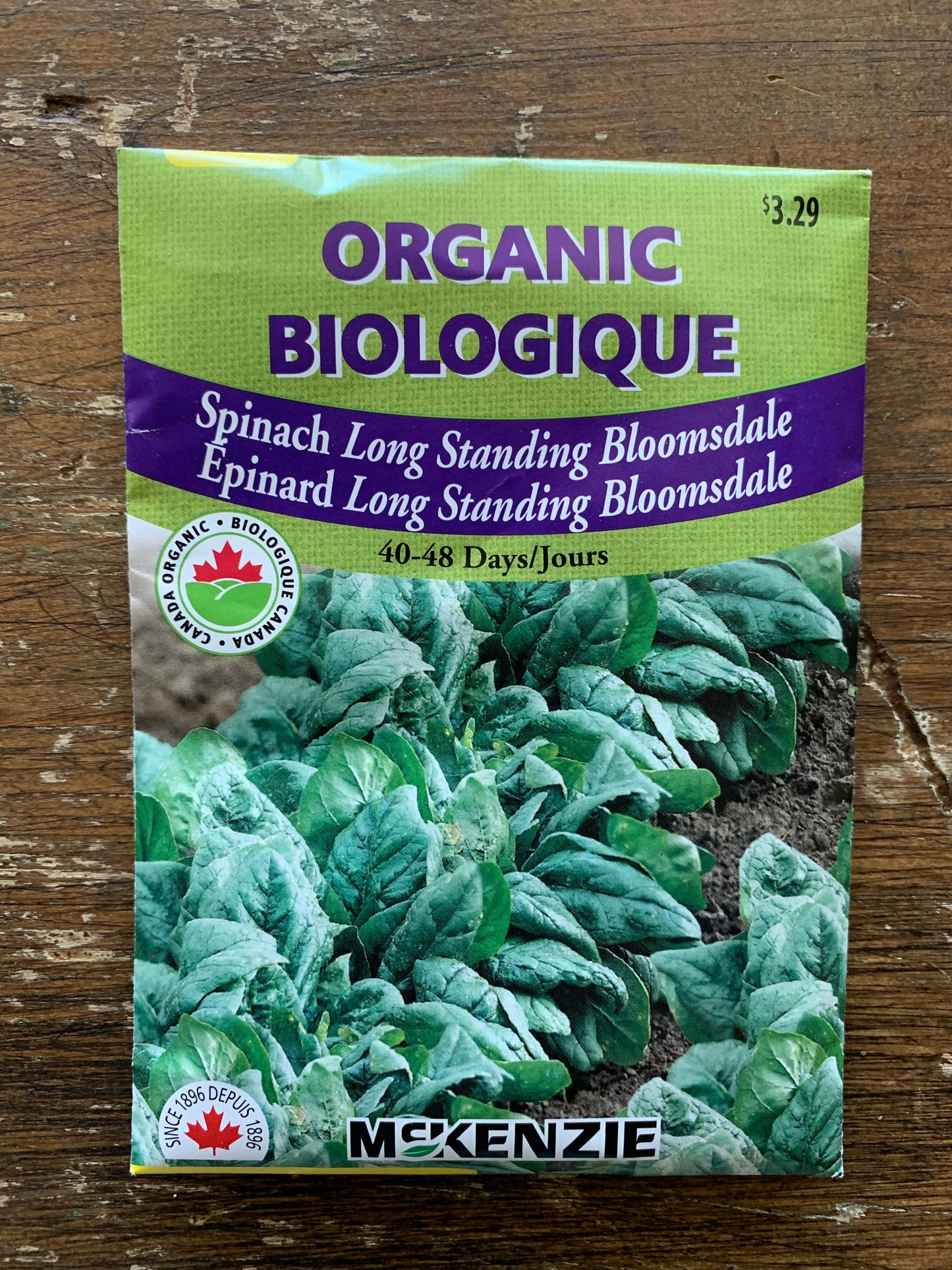 Spinach - Long Standing Bloomsdale Seeds