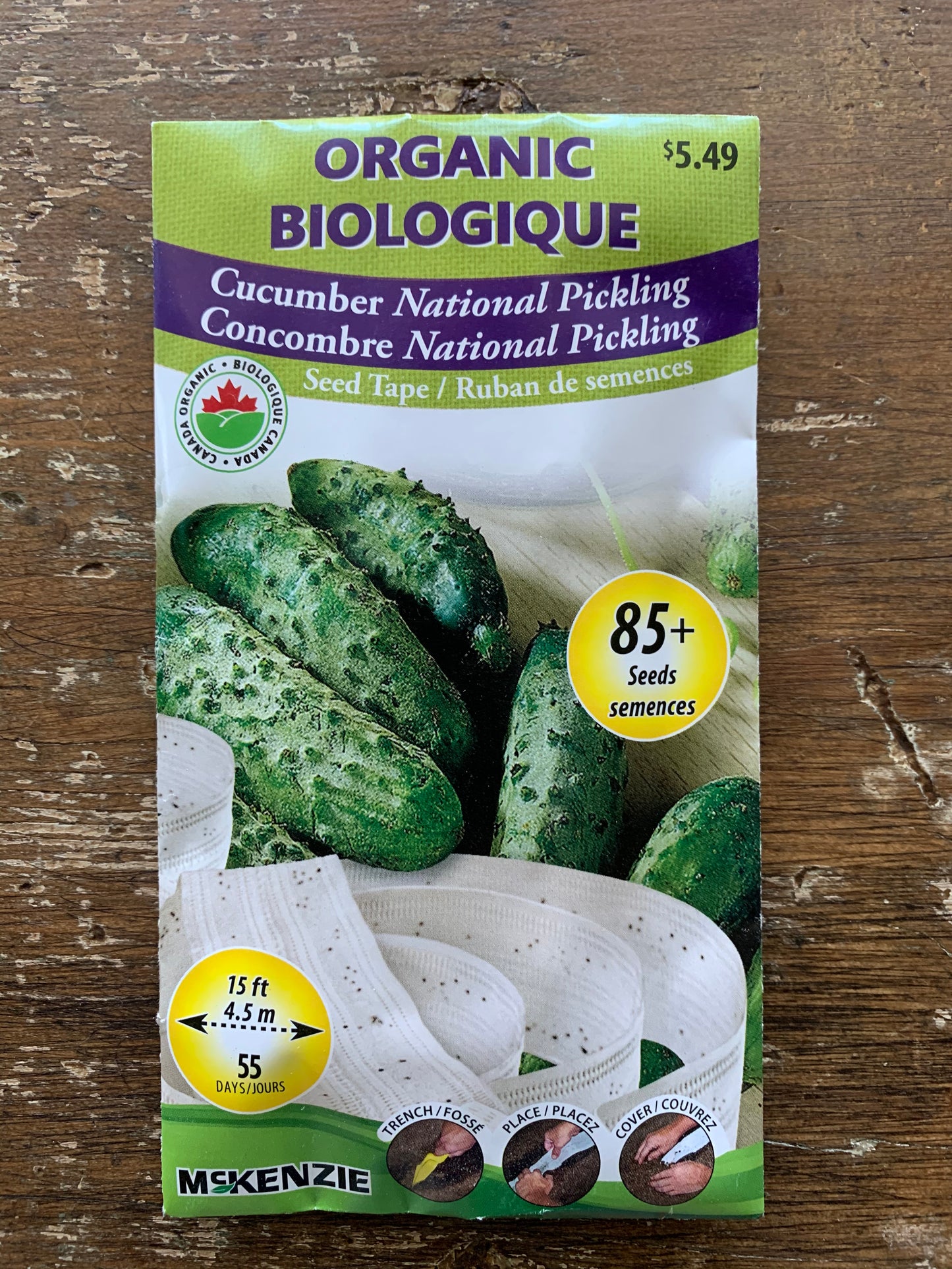 Cucumber - National Pickling (Seed Tape)